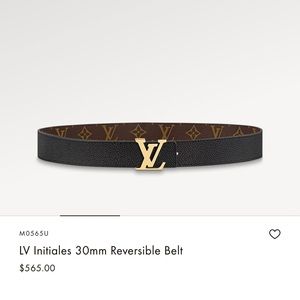 Louis Vuitton belt (reversible)